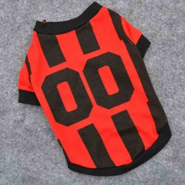 Maglietta del Milan per cani - Linea Calcio