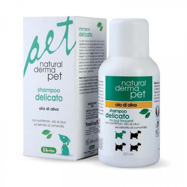 Shampoo delicato per cani e gatti all'Olio di Oliva 200ml