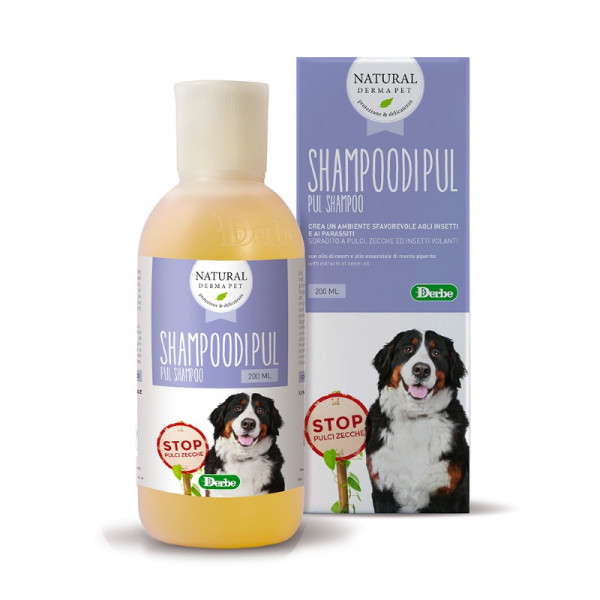 Shampoo per cani e gatti all'Olio di Pool Antiparassitario naturale - Flacone da 200 ml