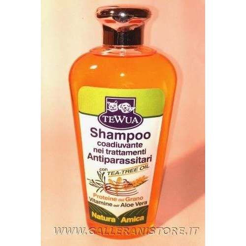 Shampoo per cani e gatti coadiuvante nei trattamenti antiparassitari TEWUA