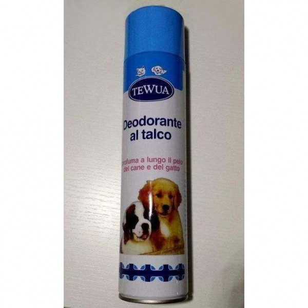 Deodorante al TALCO 600 ML per cani gatti e cuccioli - Tewua