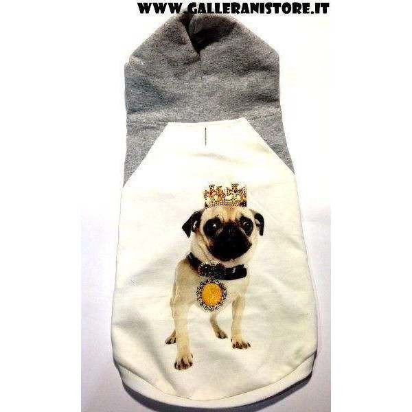 Cani Humor Dog t-shirteria Felpa con Cappuccio Tutti Gli Uomini Nascono Uguali ma Solo i Migliori Hanno Un Carlino Tutte Le Taglie