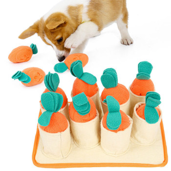 Tappetino olfattivo per cani "campo di carote"