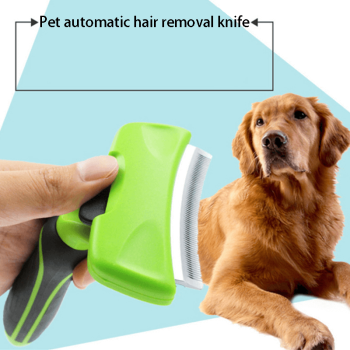 Pettine a denti stretti per cani e gatti con pulizia automatica