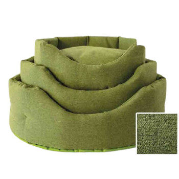 Cuccia per cani ovale Linea "Trono", colore verde - Nasonero