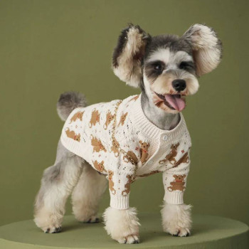 Cardigan per cani lavorato a maglia "Orsetto"