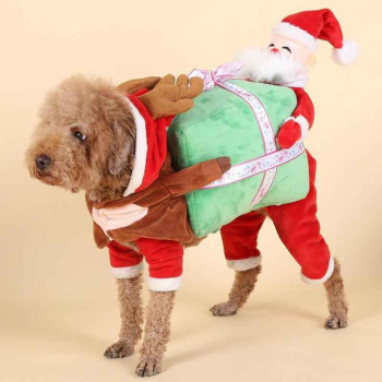 Costume per cani "Aiutante di Babbo Natale"