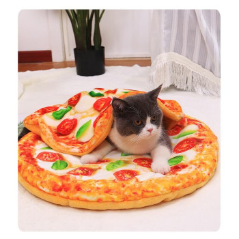 Cuscino per cani e gatti "Pizza con salamino"