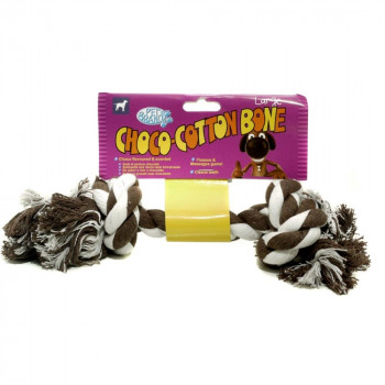 Choco-Cotton Bone Gioco in cotone per cani - Pet Brand