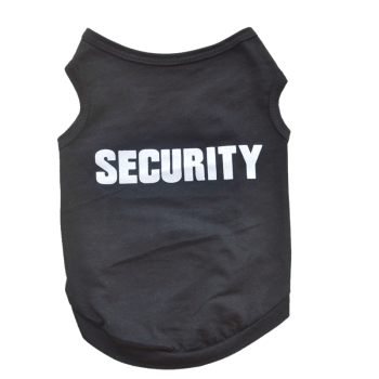 Maglietta per cani smanicata "Security"