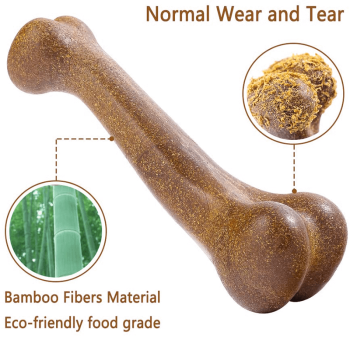 Osso masticabile vegetale a base di fibre di bamboo per cani